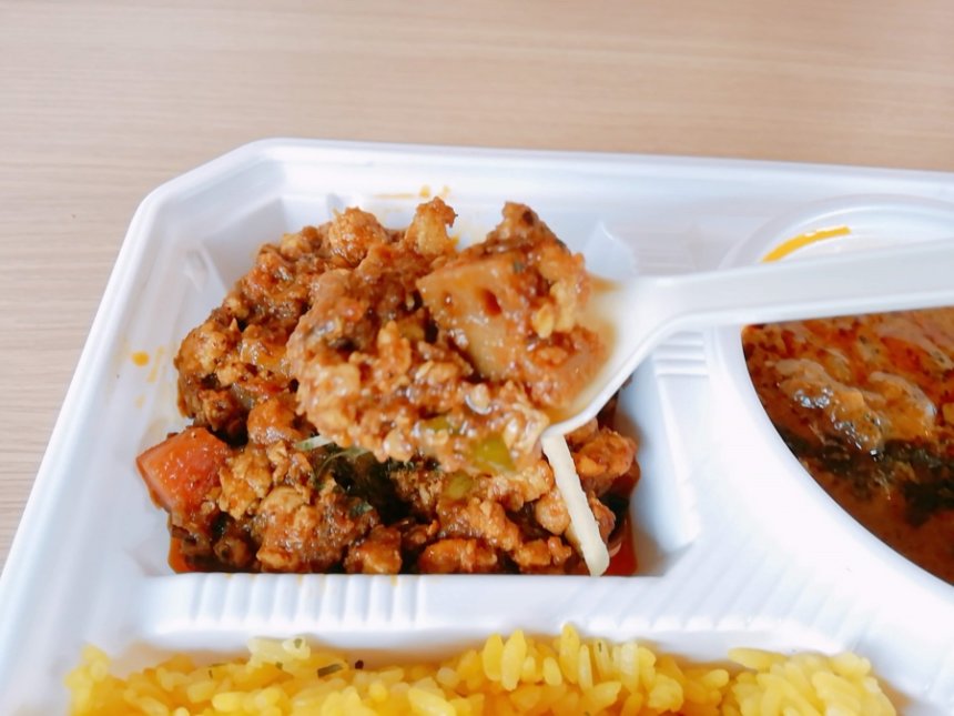 キーマカレーの肉