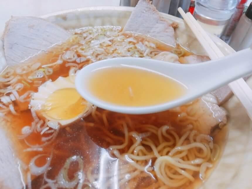 チャーシュー麺のスープ