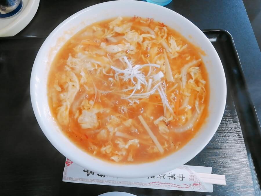 松陽亭の酸辣湯麺