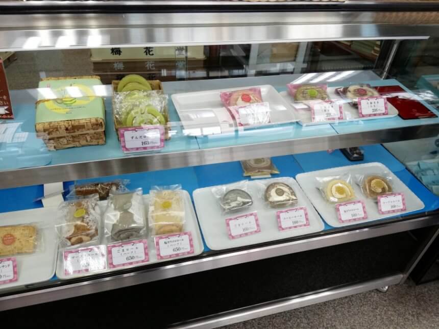 梅花堂の洋菓子