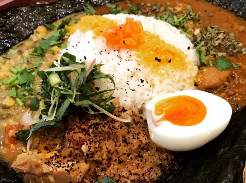 カツオ風味の豆カレー