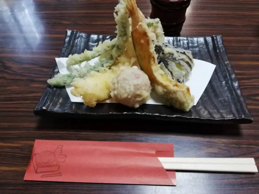 蕎麦すゞきの天ぷら