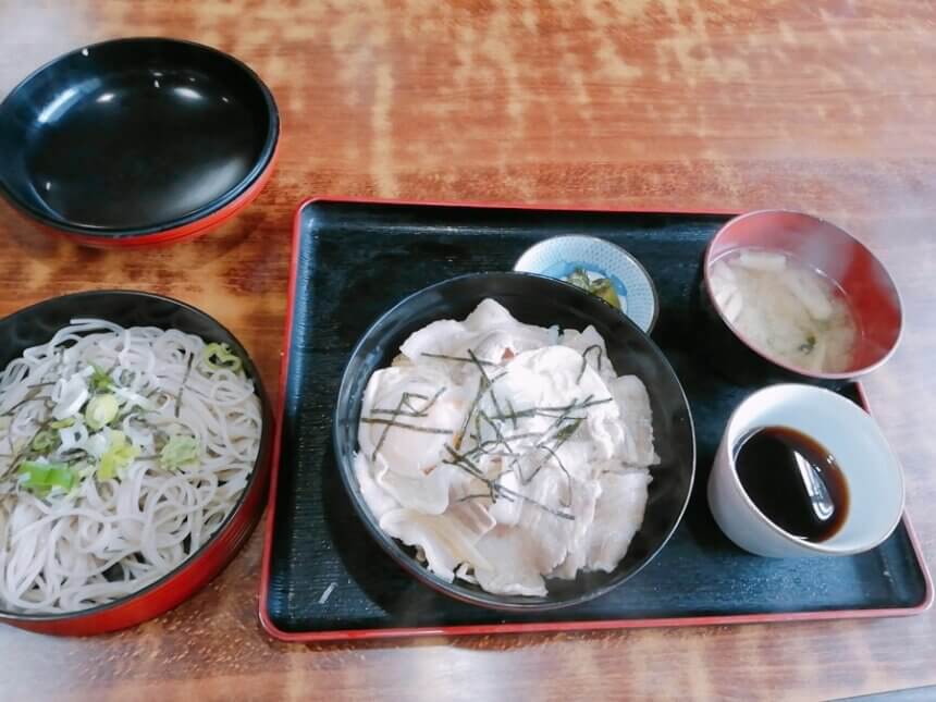 他人丼と蕎麦セット