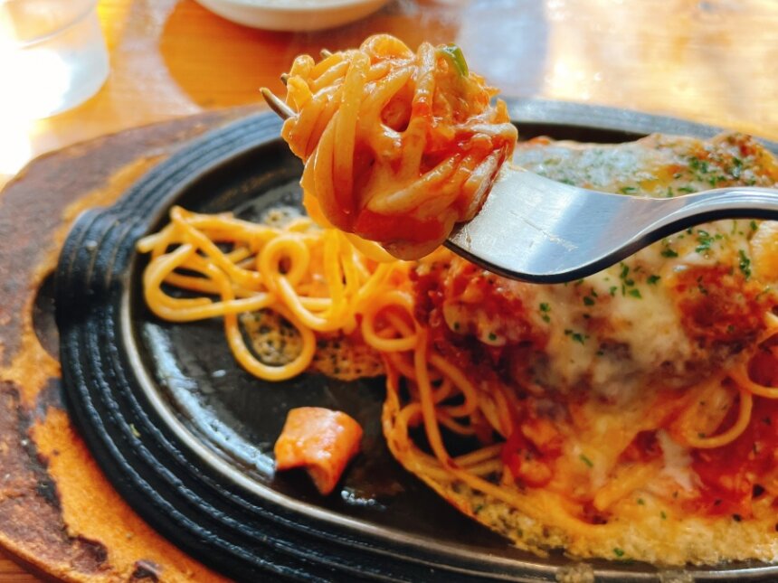 スパゲッティのアップ