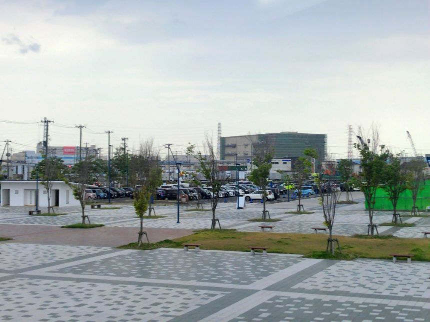 仙台うみの杜水族館の駐車場