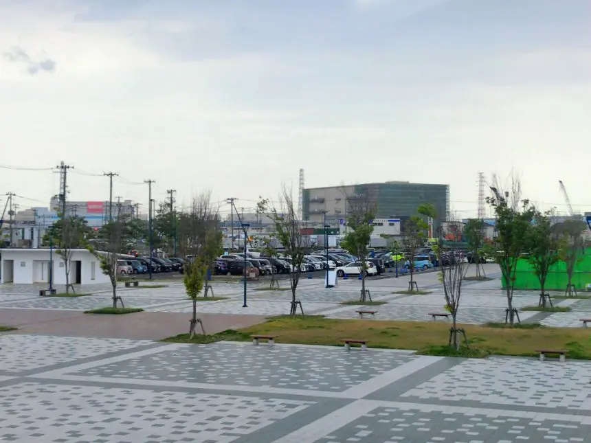 仙台うみの杜水族館の駐車場