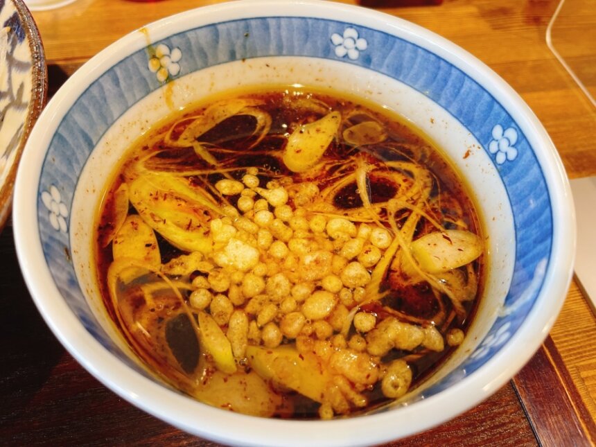 肉つけ蕎麦のつけ汁