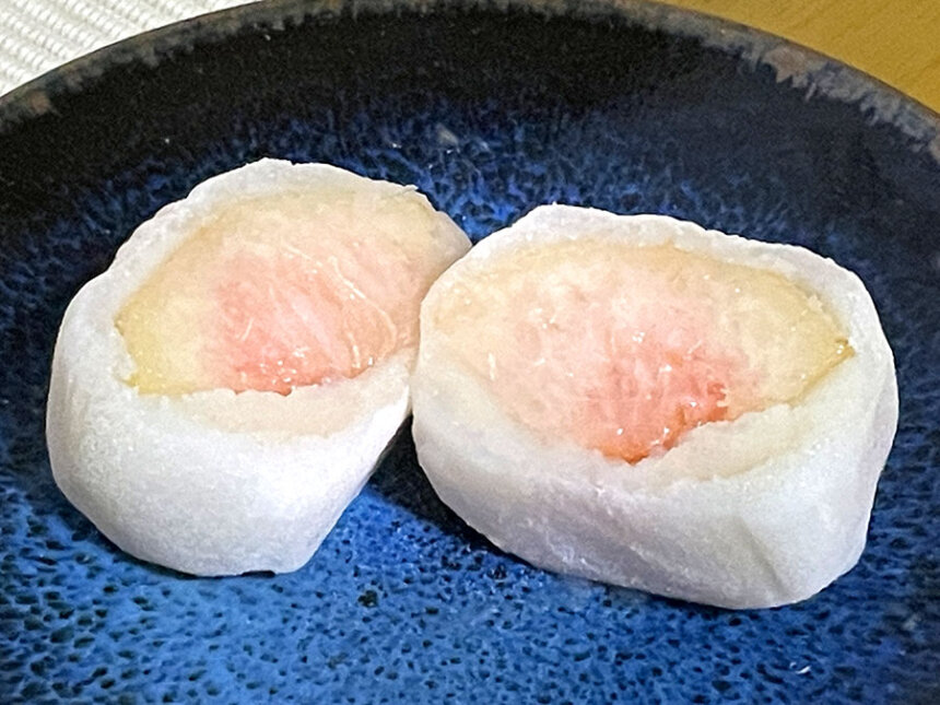 桃のフルーツ大福