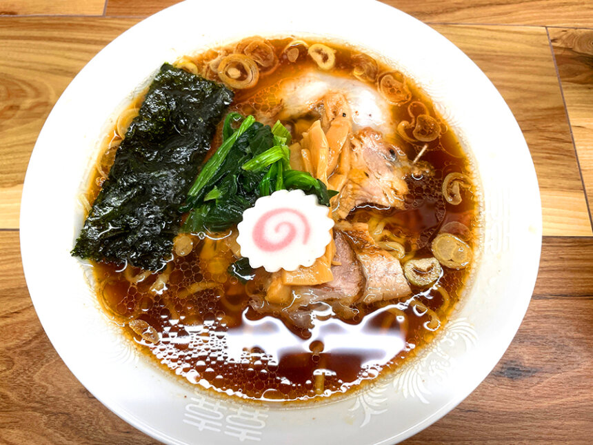 越後拉麺はなびのチャーシューメン