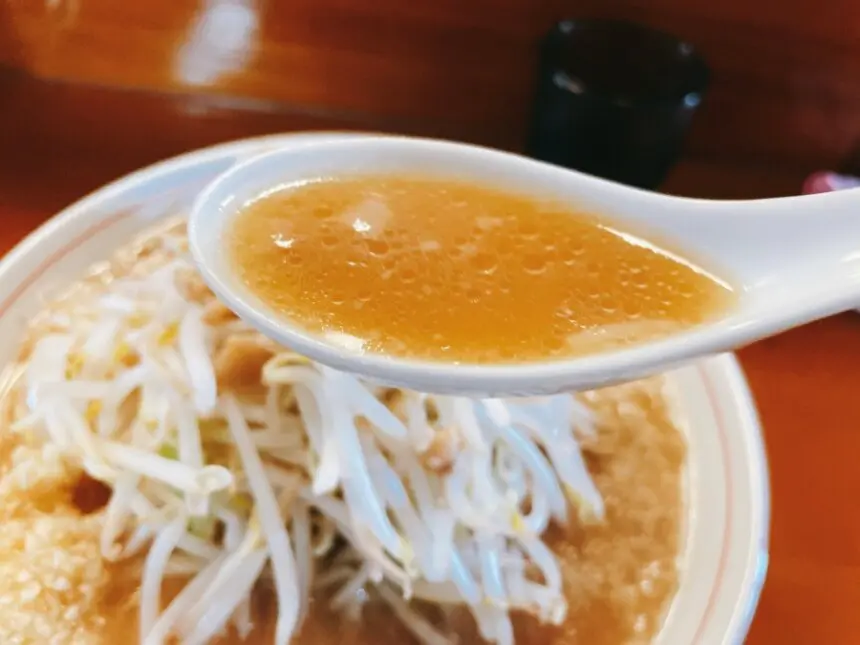 ラーメンの乳化スープ