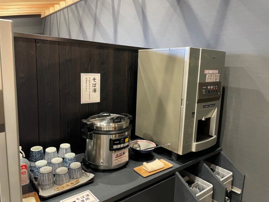 店内のドリンクコーナー