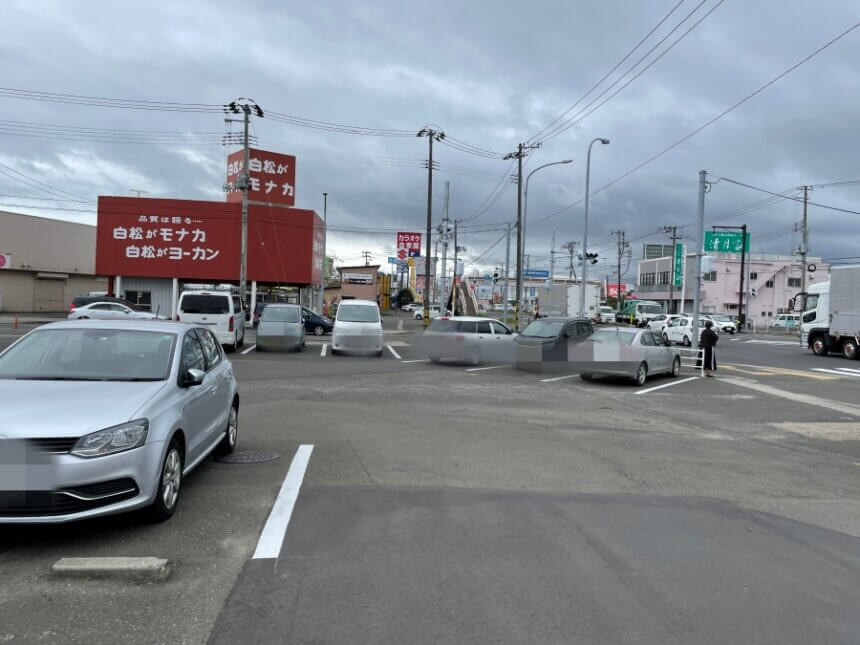 自家製蕎麦ソバビリーの駐車場