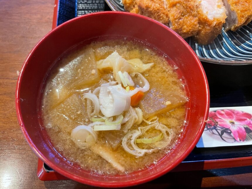 具だくさんな豚汁