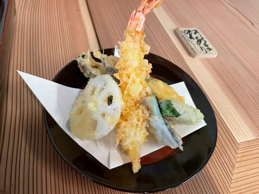 そば御膳の天ぷら