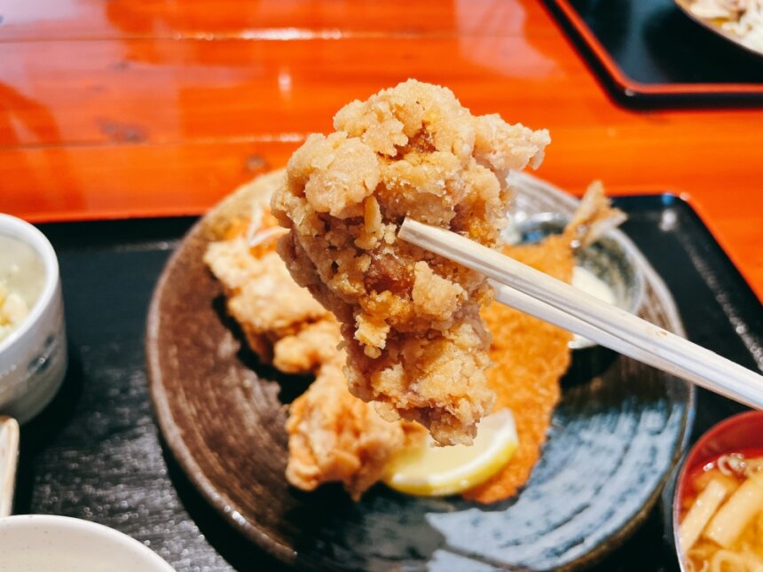 ジューシーな唐揚げ