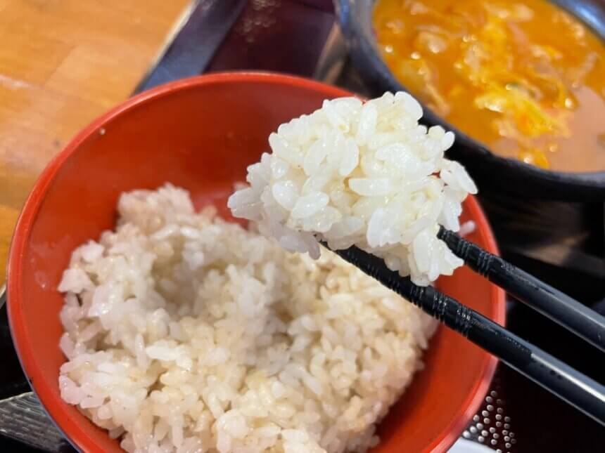 硬めのご飯
