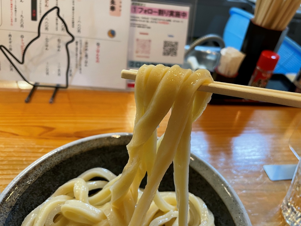 コシのあるモチモチのうどん