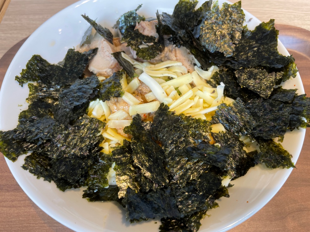 豚とチーズと海苔