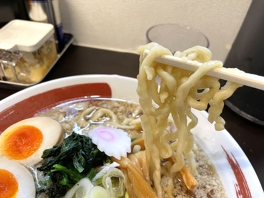 ぷりんぷりんの麺
