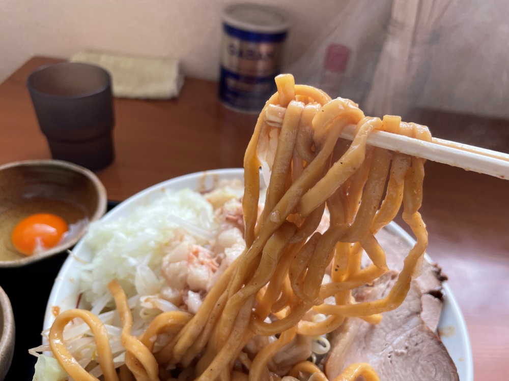 ワシワシの極太麺