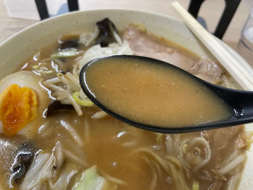 濃いめの味噌スープ
