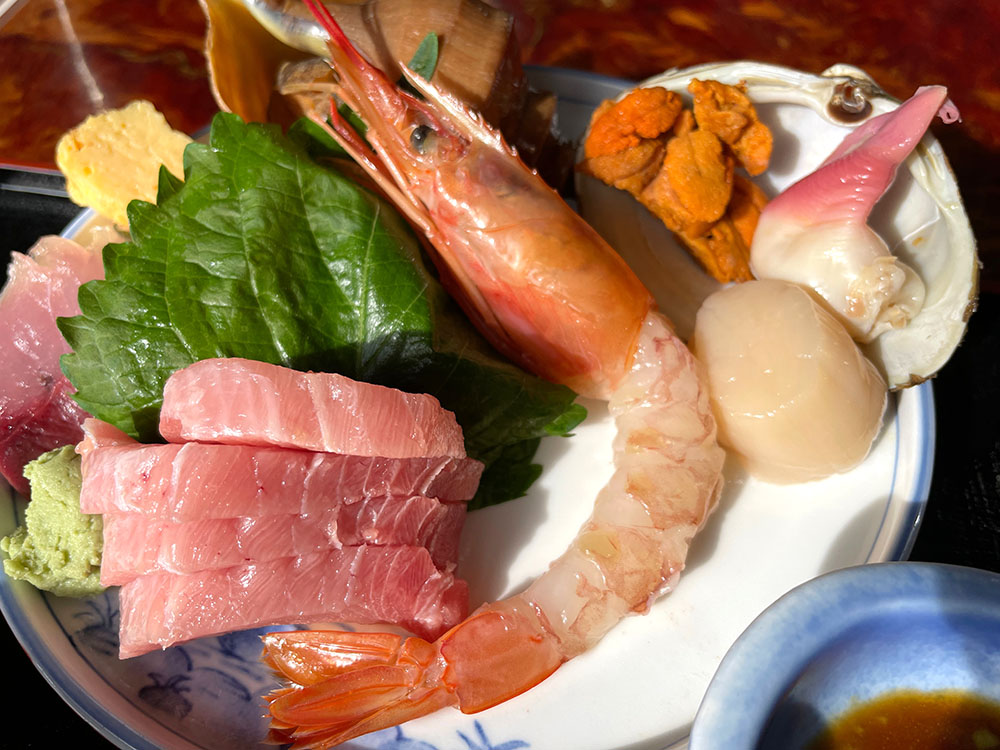 お頭付きの海老