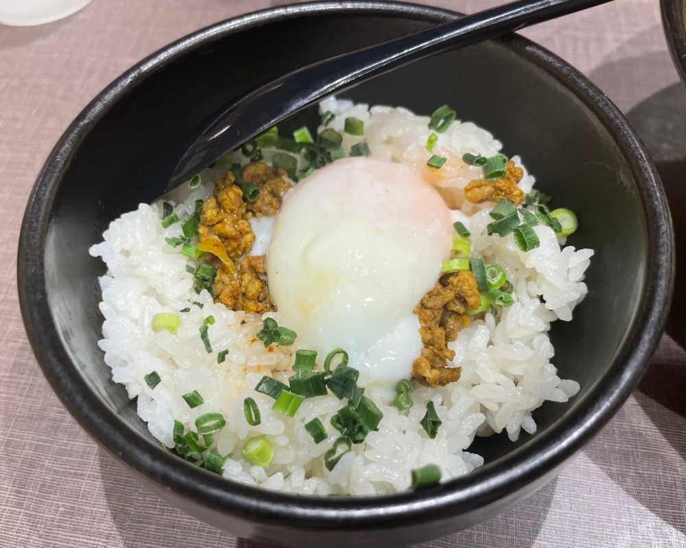 半熟卵ご飯