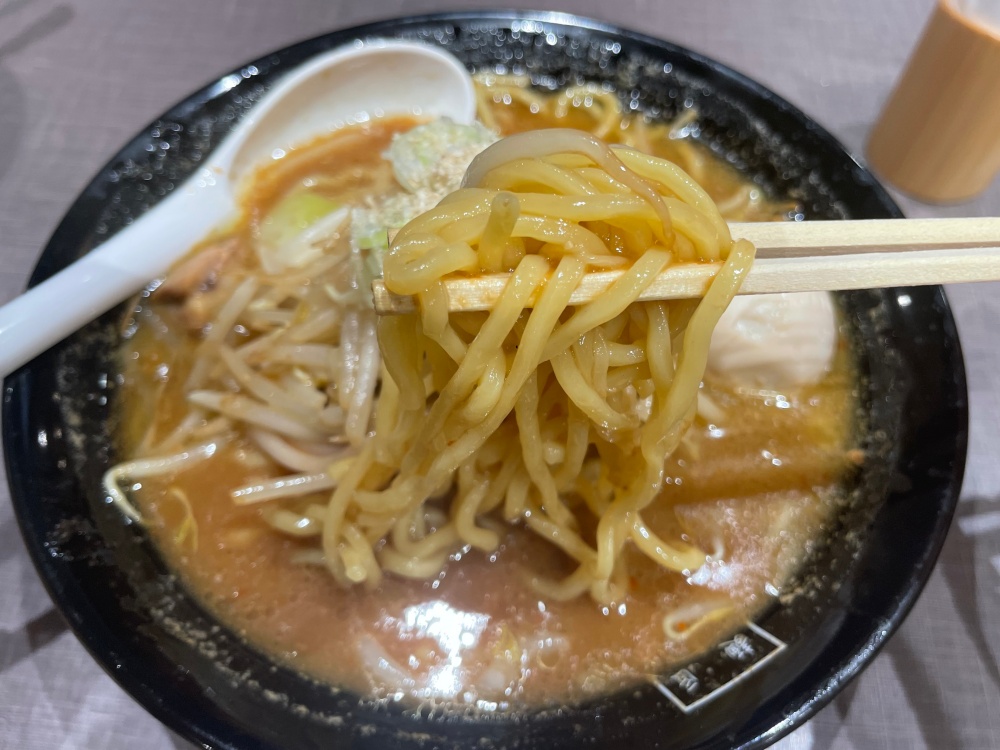もちもちの中太麺
