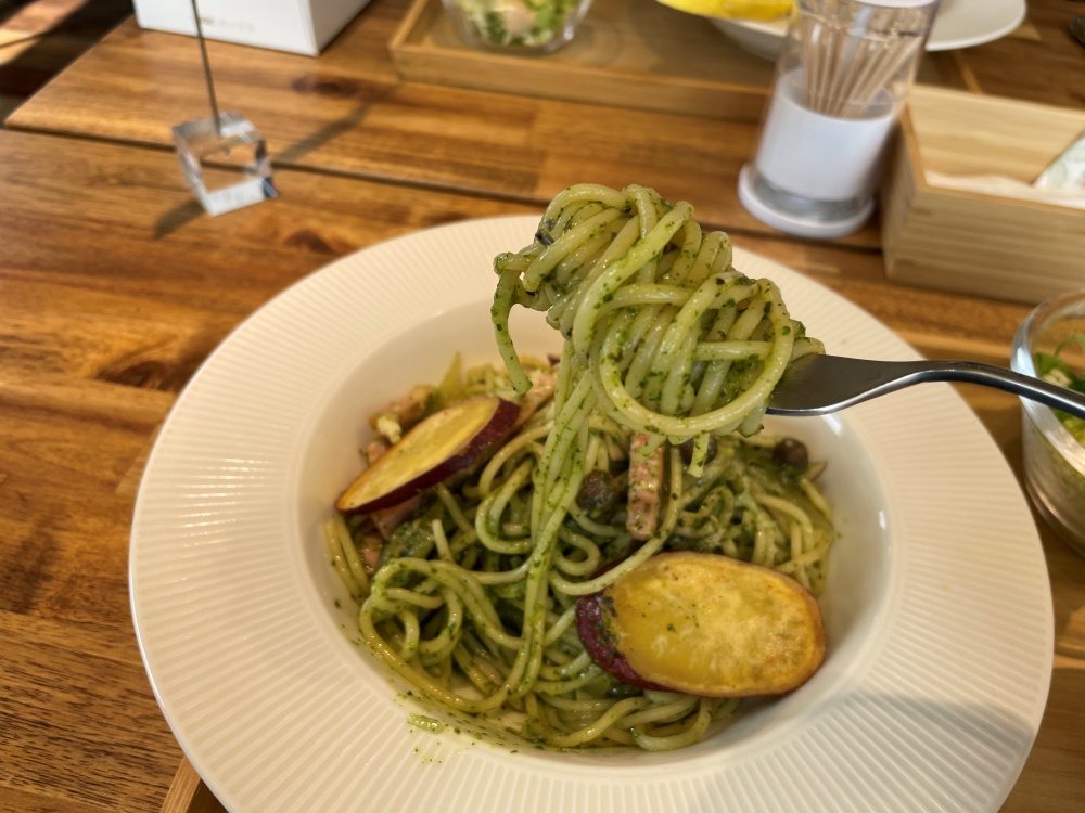 バジルの香るパスタ