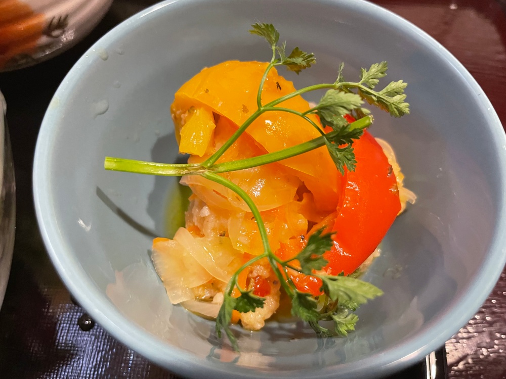 魚と野菜のマリネ