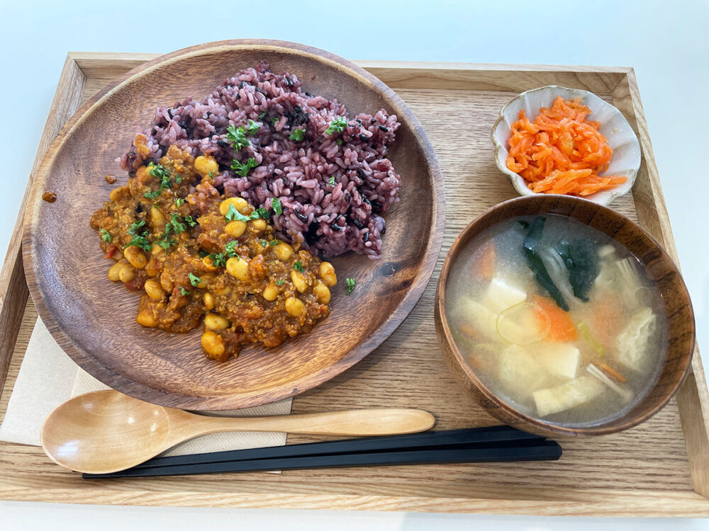 お豆のキーマカレー