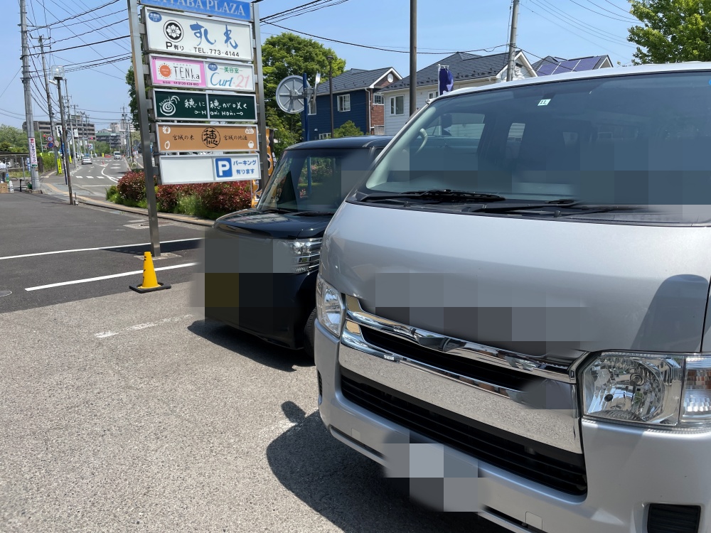 蕎麦しぶやの駐車場