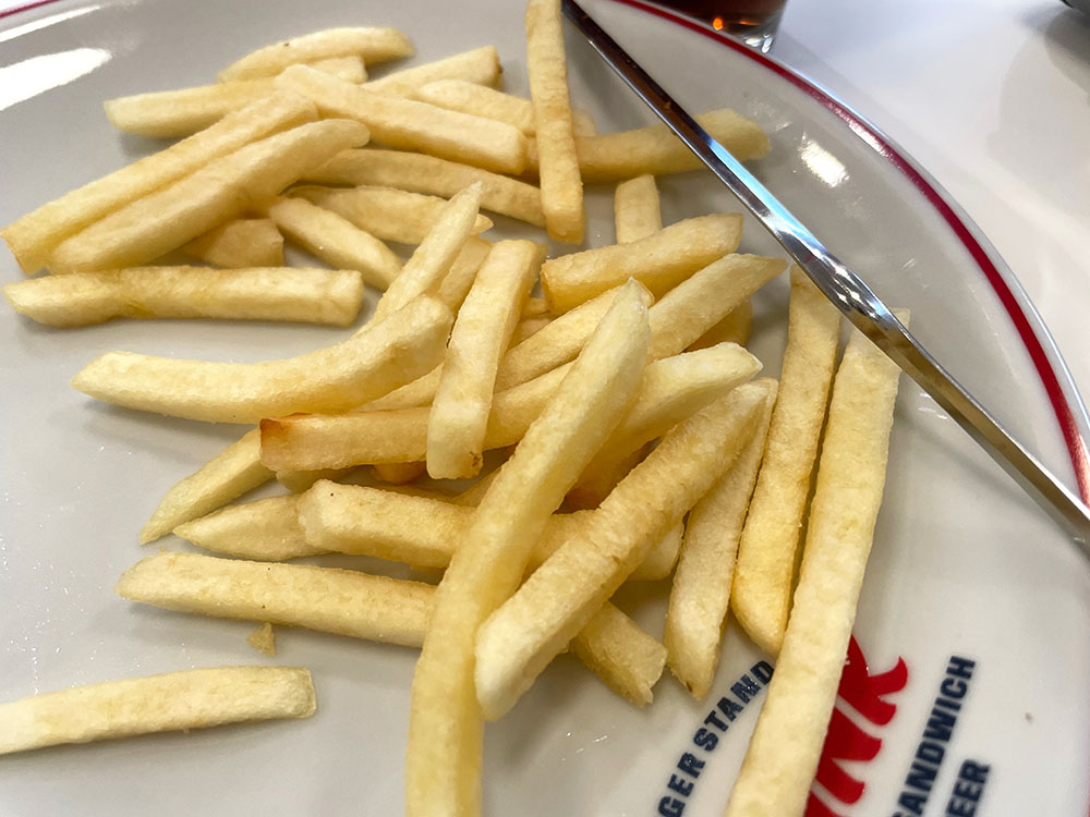 カリカリのフライドポテト