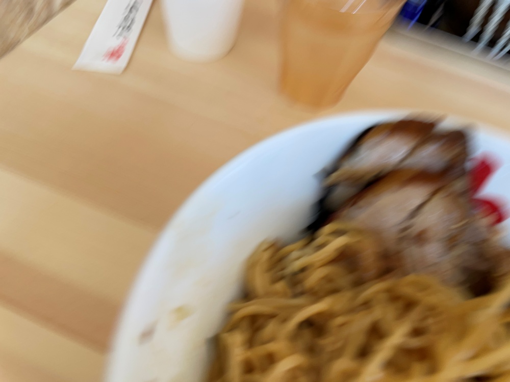 美味すぎてぶれた写真