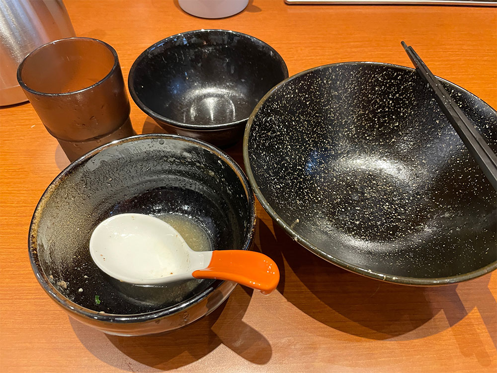 完食後の器