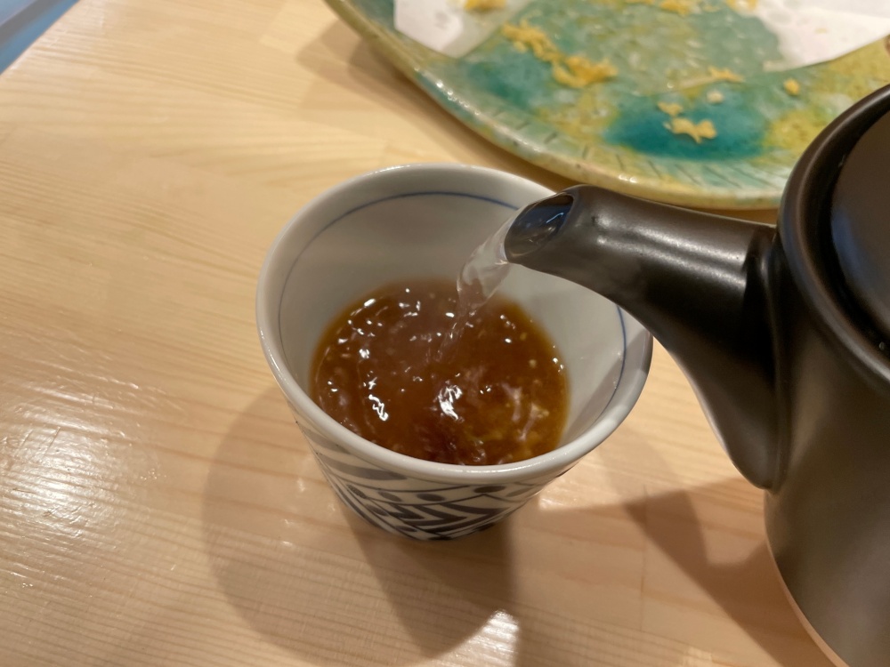そば湯でフィニッシュ