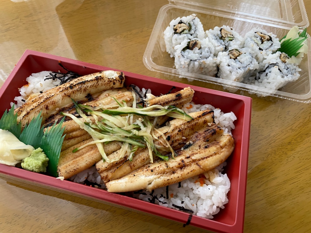 焼き穴子弁当と穴子巻き