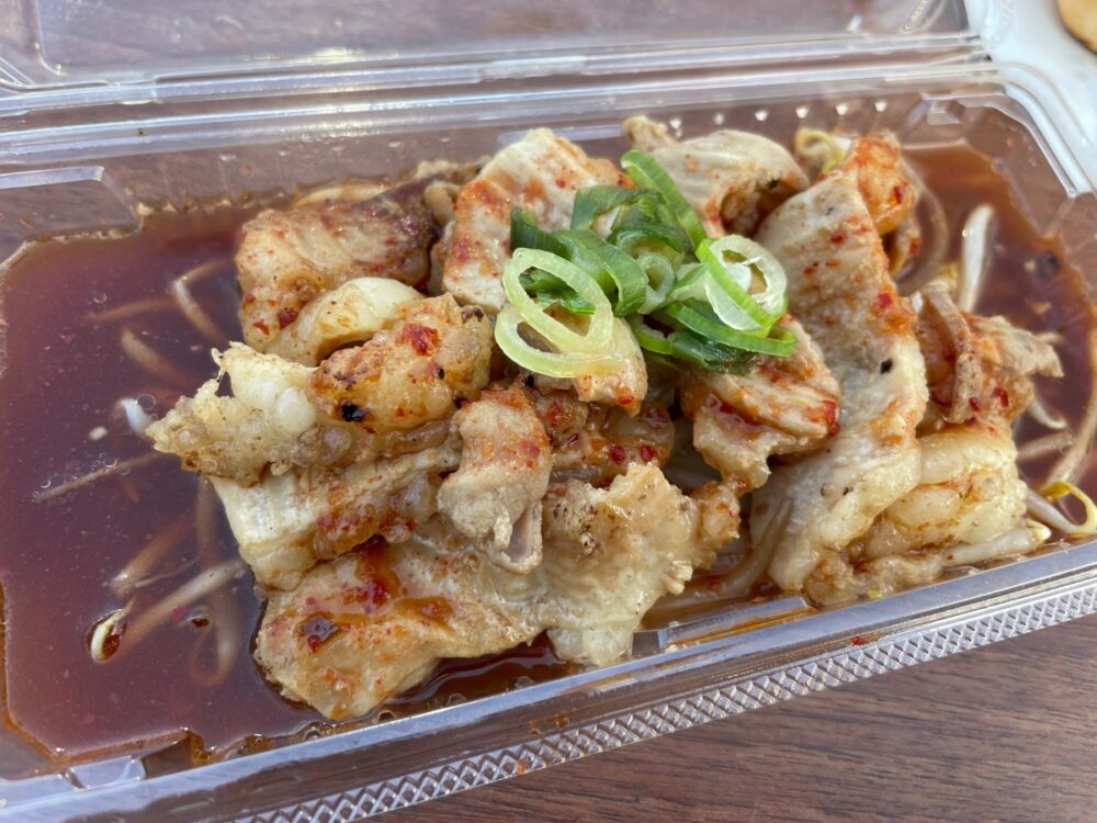 情熱のホルモン炒め
