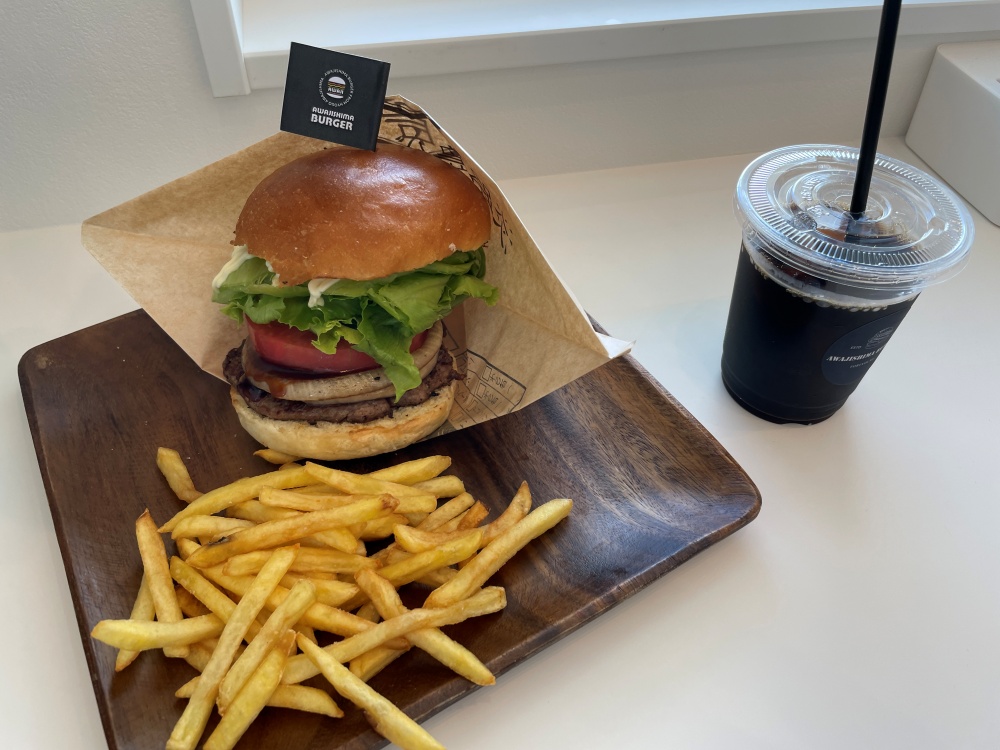 淡路島バーガーポテトセット