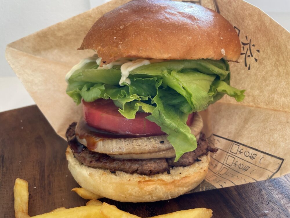 フレッシュな淡路島バーガー