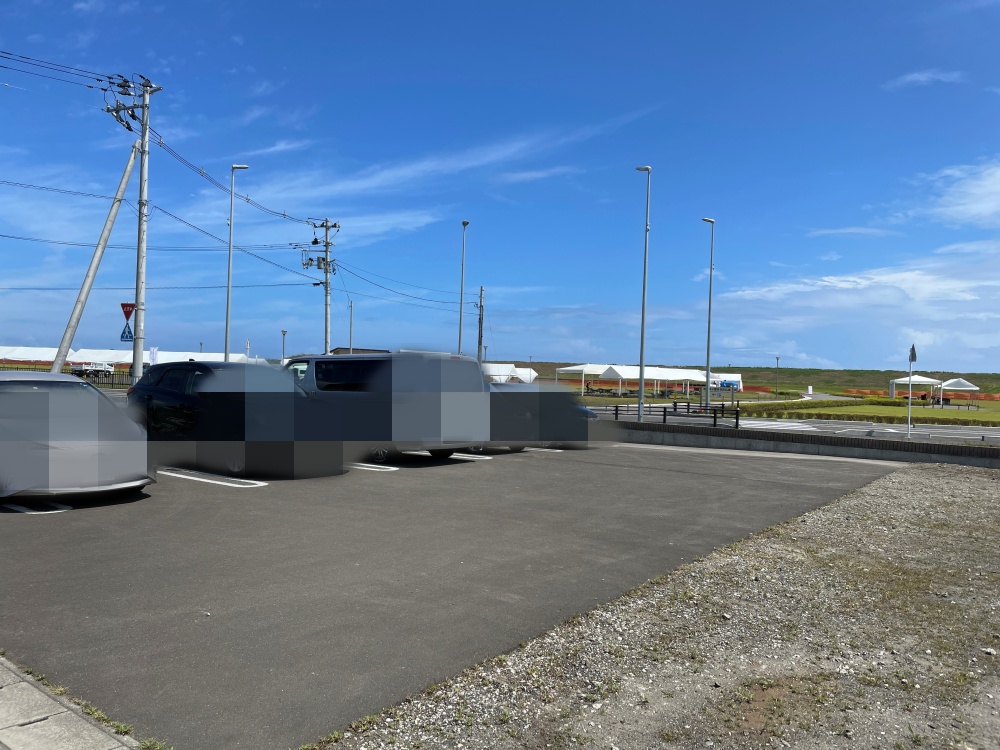 淡路島バーガー鳥の海店の駐車場