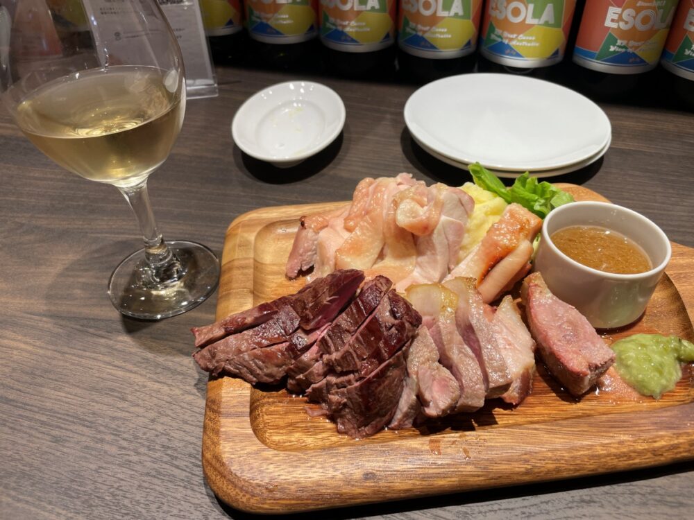 ステーキ3種肉盛り