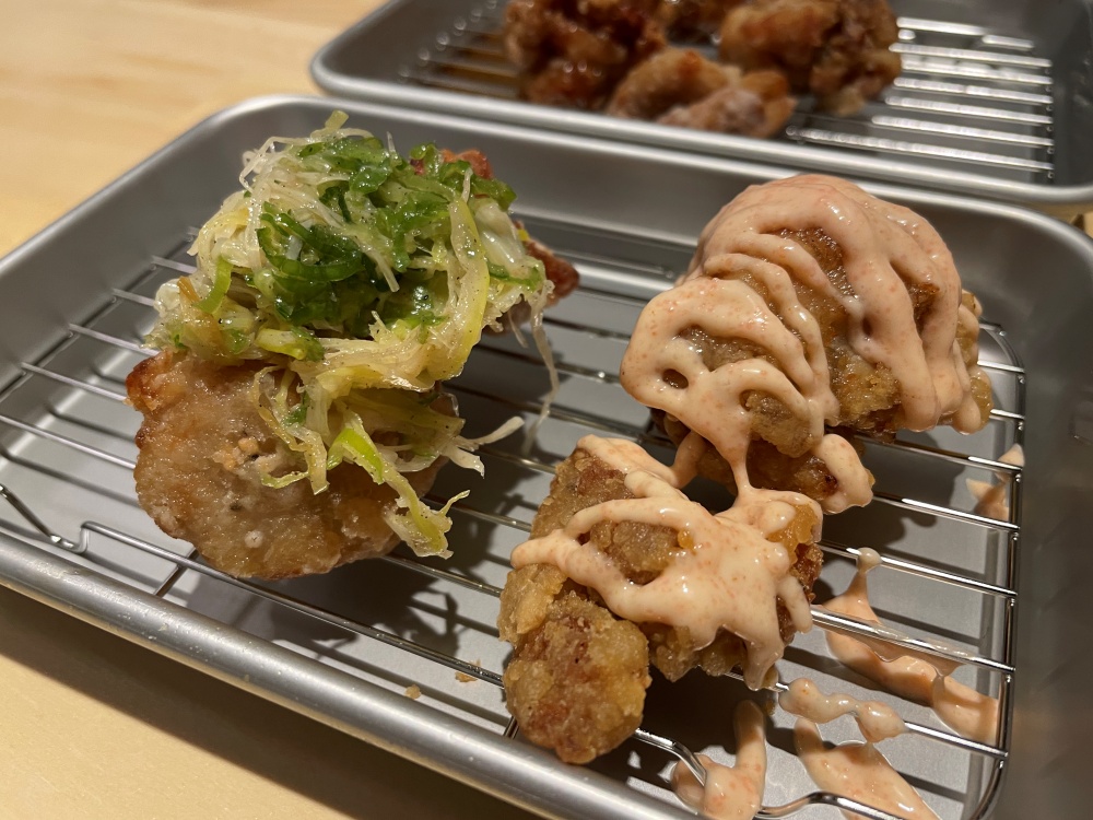 ネギ塩と明太マヨ