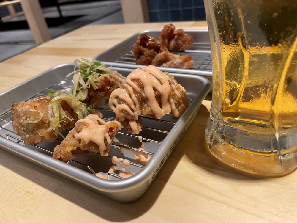 唐揚げとビール