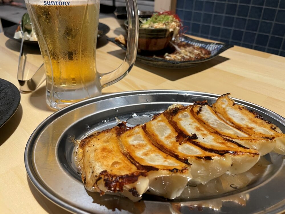 ジューシー餃子とビール