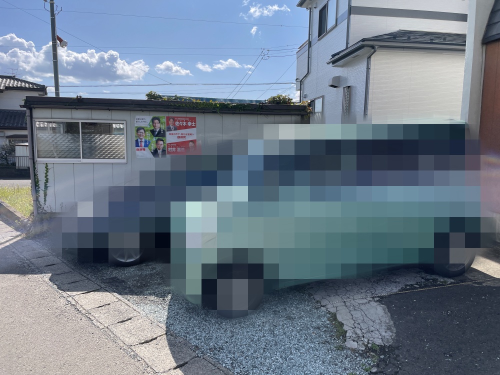 店舗前の駐車場