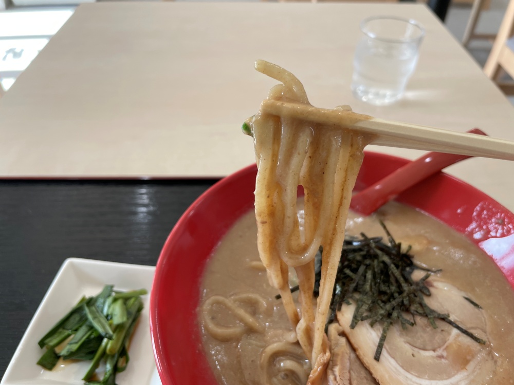 モチモチの中太麺
