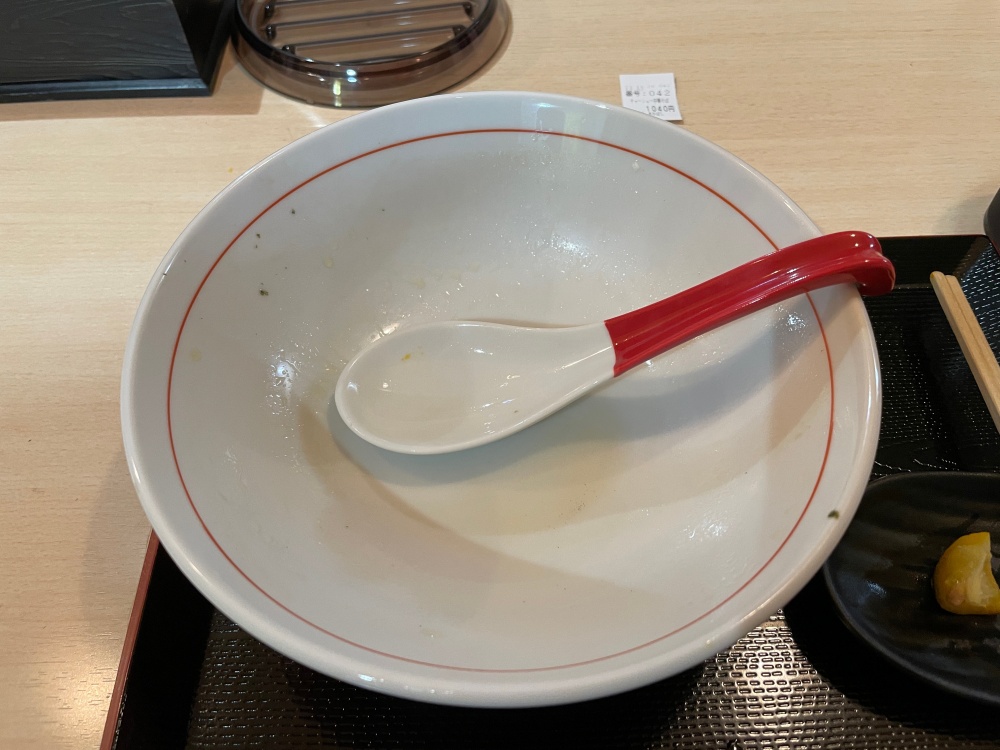 完食後の器