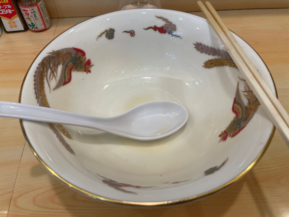 完食後の丼