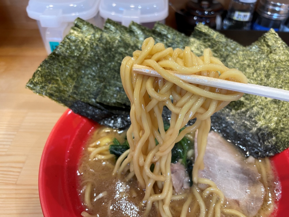 平打の中太麺